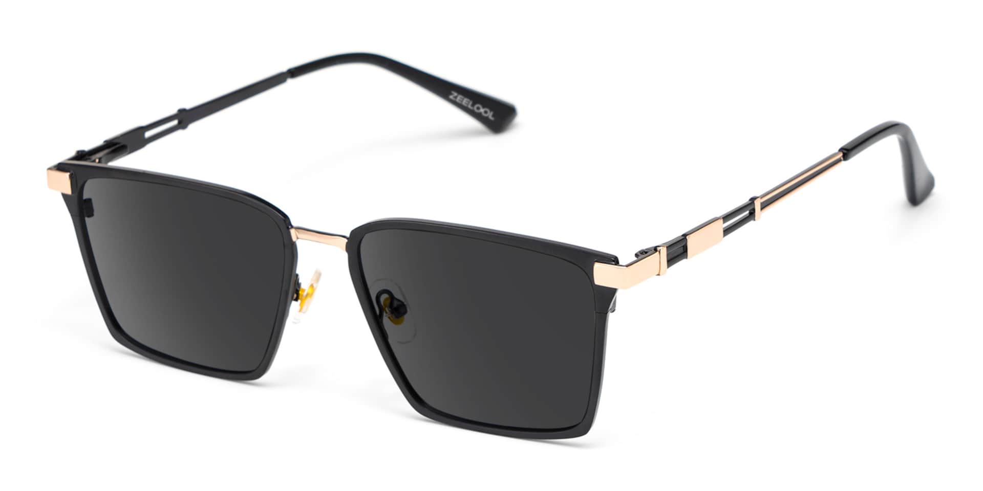 Finn Eyeglasses in Rectangle Black Frame | Zeelool2