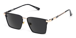 Finn Rectangle Black Glasses2