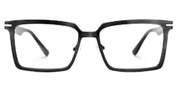 Sharma Rectangle Black Glasses2