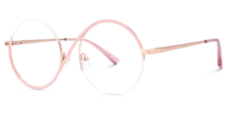Flozif Round Pink Glasses