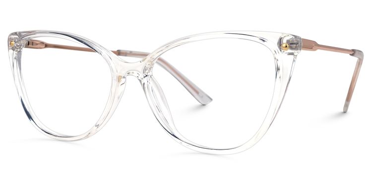 Brandi Cateye Clear Glasses