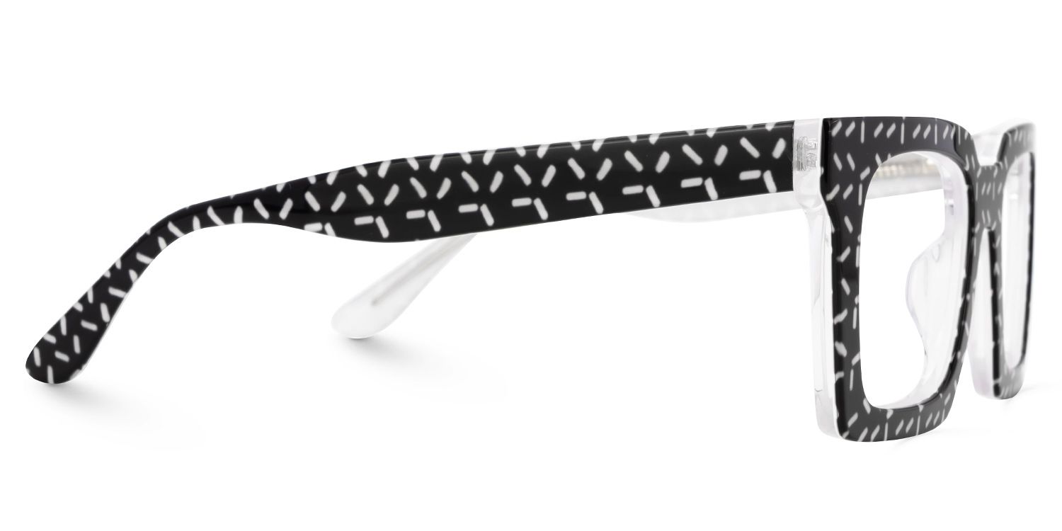 Kevin Two-Tone Square Eyeglasses and Glasses Frames2