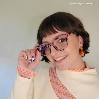 Chandrikar Cat Eye Pink-Floral Glasses6