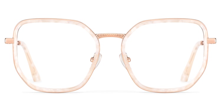 Levi Geometric Pearl White Glasses