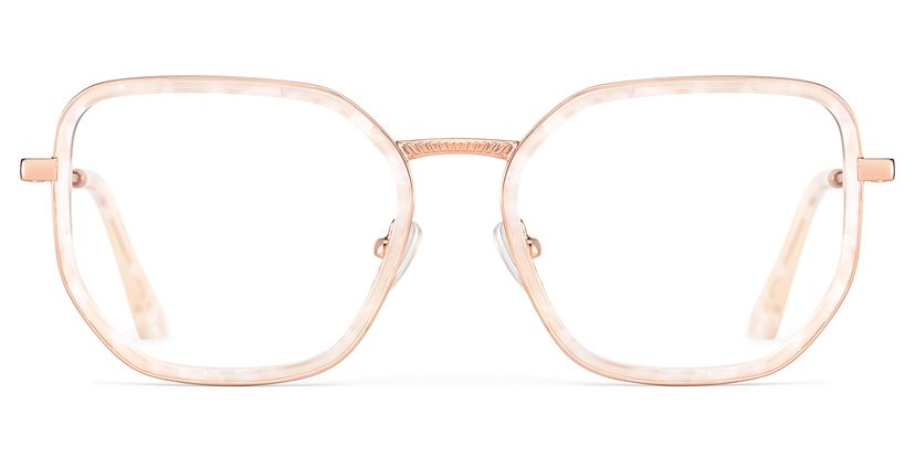 Levi Geometric Pearl White Glasses