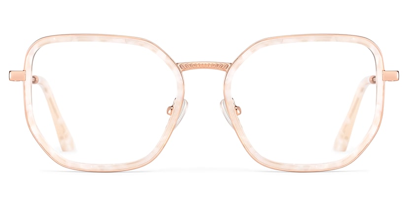 Levi Geometric Pearl White Glasses