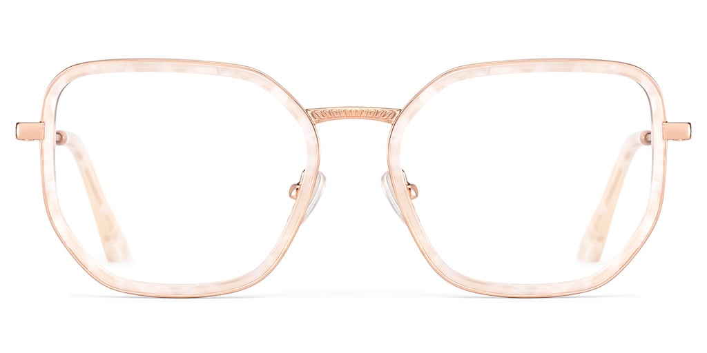 Levi Geometric Pearl White Glasses