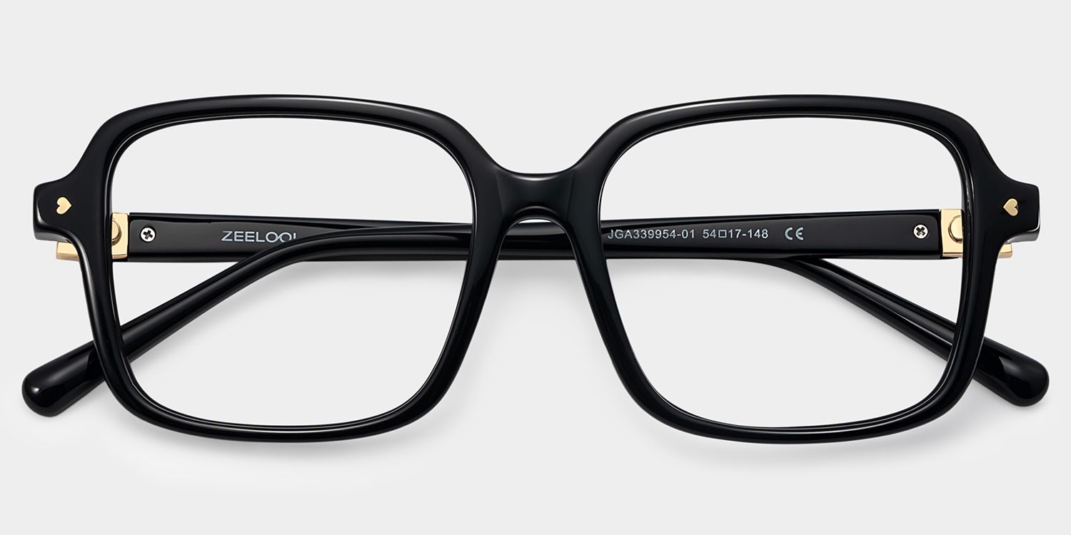 Talia Black Frame Glasses with Square Frame Online | ZEELOOL4