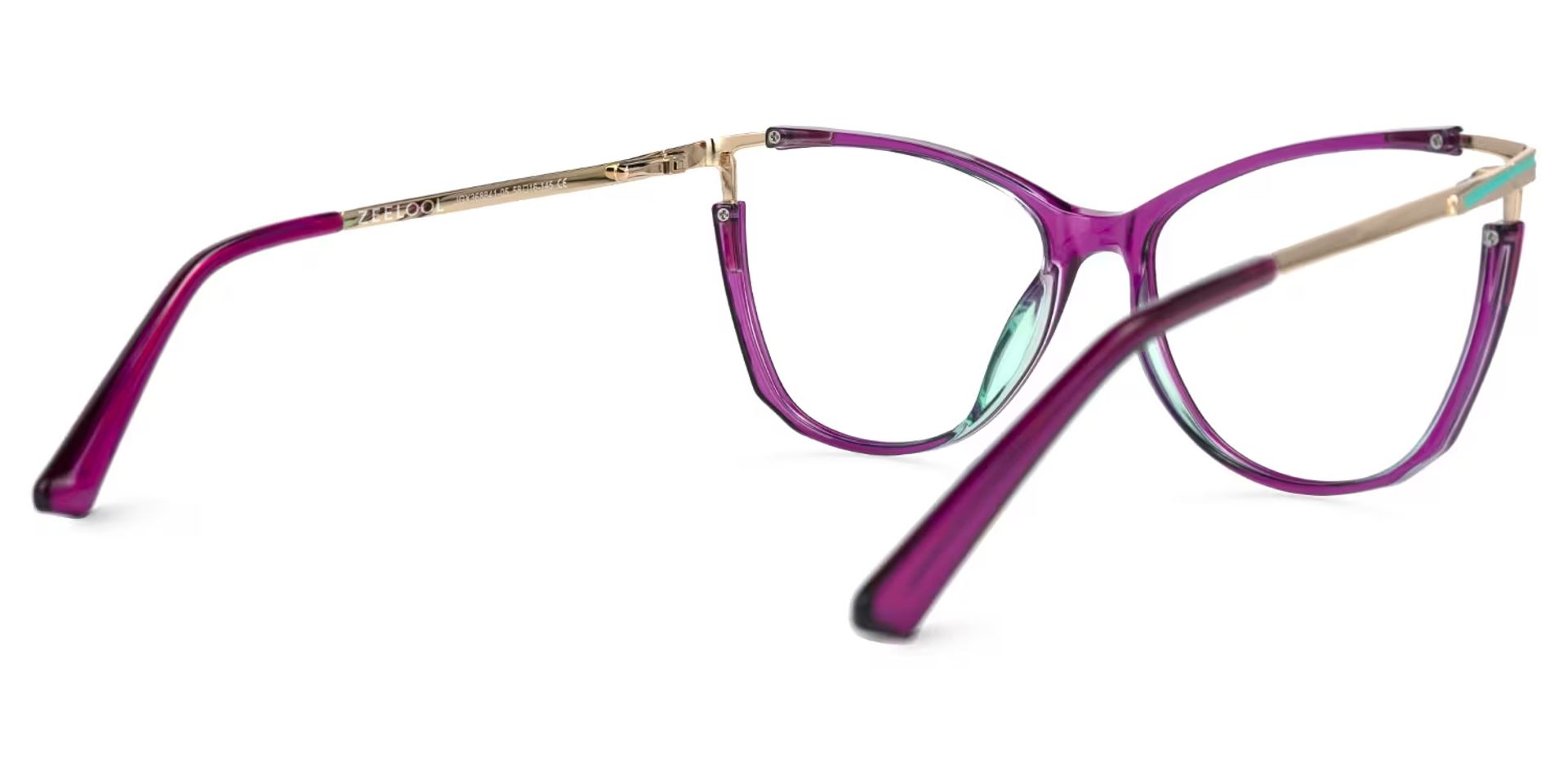 Cateye Yomary Purple Frame Glasses Deals | Zeelool Optical3