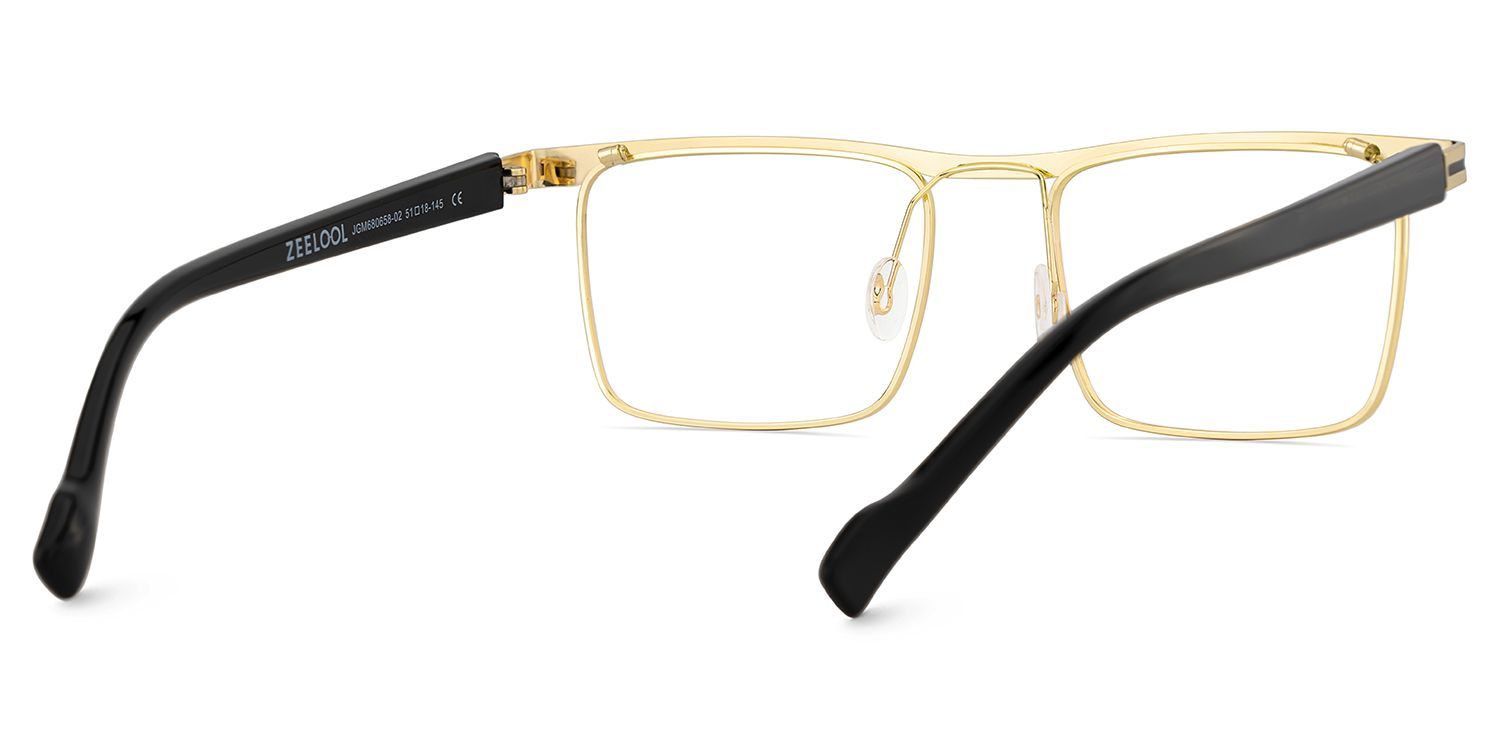 Vintage Metal Glasses With Browline Shape5