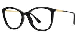 Jenee Oval Black Glasses1