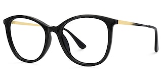 Jenee Oval Black Glasses1