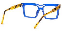 Tamekia Square Blue Glasses3