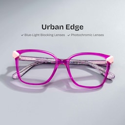 Nolan Square Neon Pink Glasses0