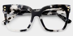 Minguela Gray-Tortoise Square Glasses1