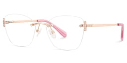 Jaxon Rectangle Rose Gold Glasses3