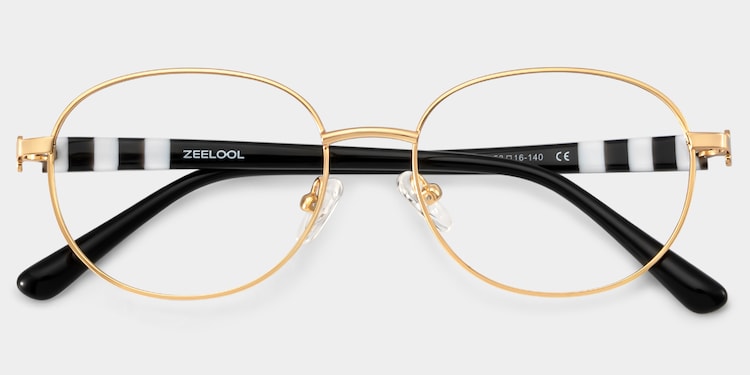 Willa Oval Gold Glasses