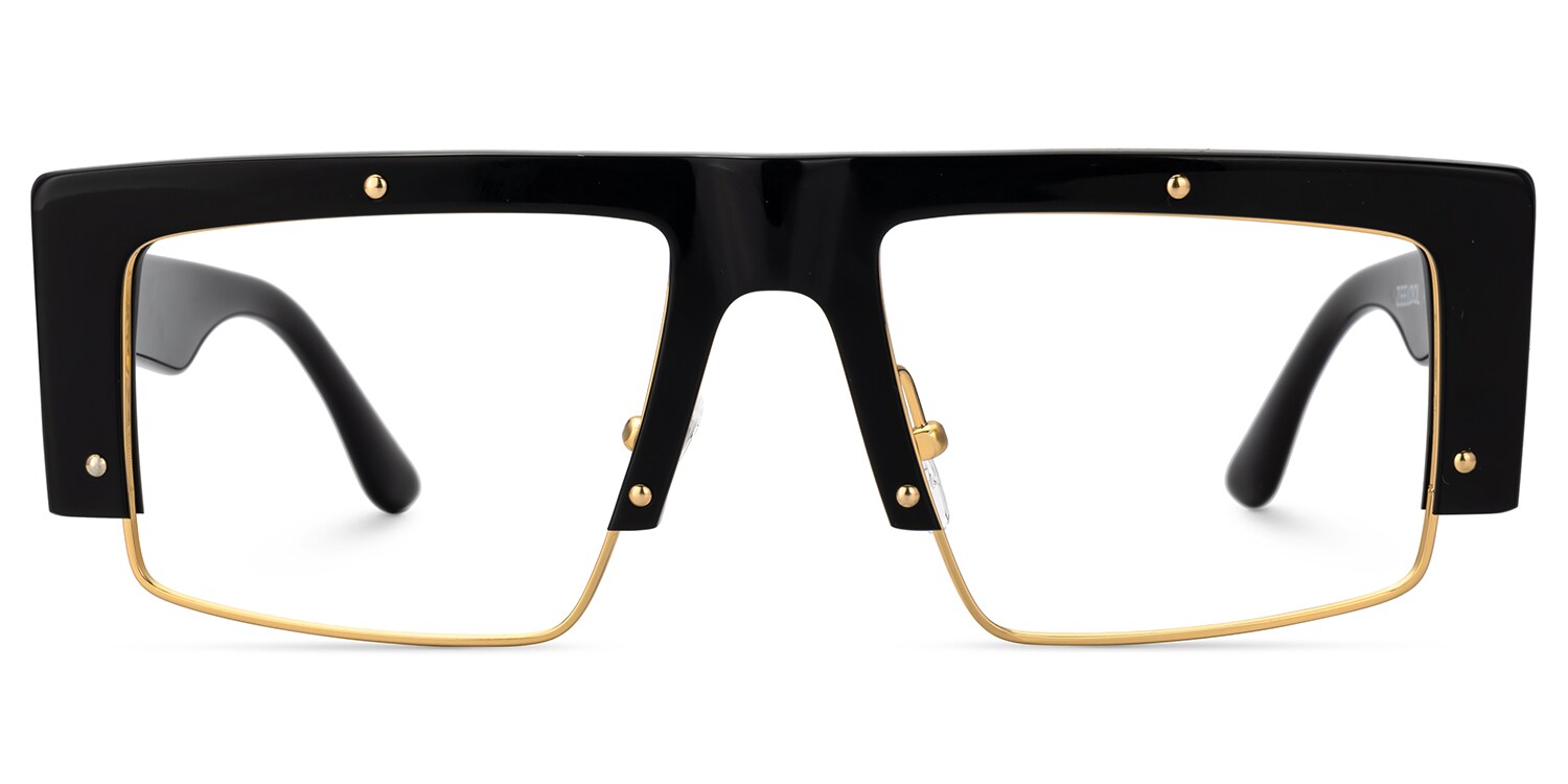 Maldonado Rectangle Black Glasses1