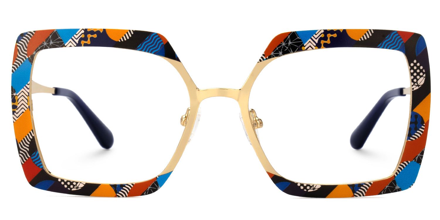 Women Square Sharron Stained Glasses | Zeelool0