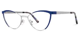 Sydney Cat Eye Blue Glasses1