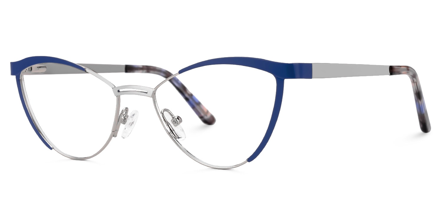 Sydney Cat Eye Blue Glasses