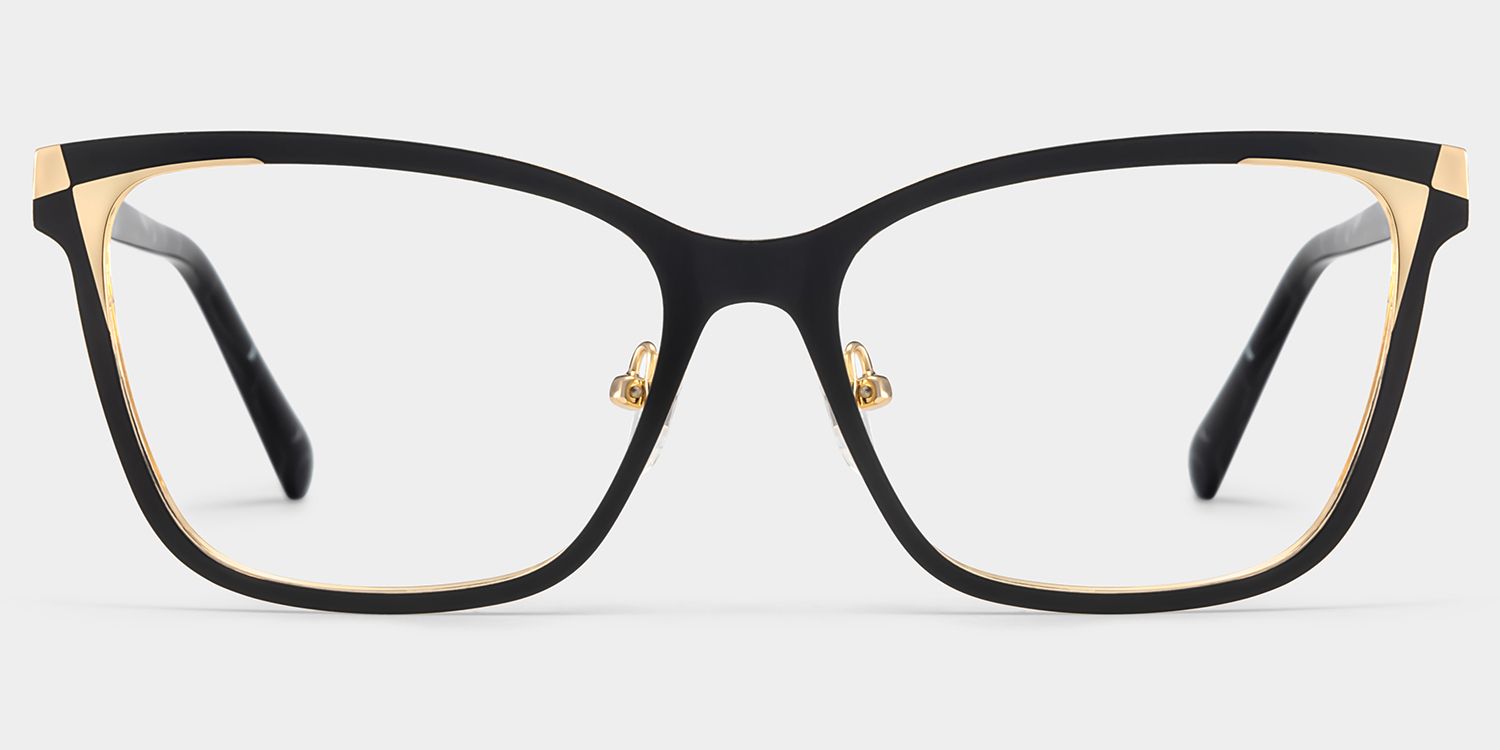 Elise Black Frame Glasses with Rectangle Frame Online | ZEELOOL1