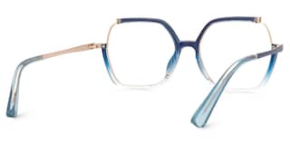 Alexia Square Blue Glasses6