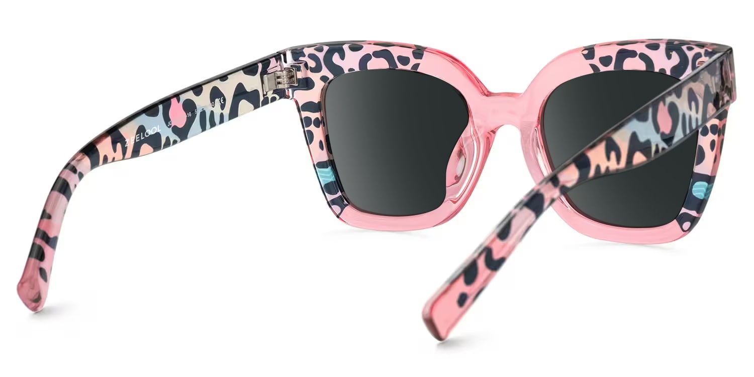Malcolm Square PinkLeopard Glasses3