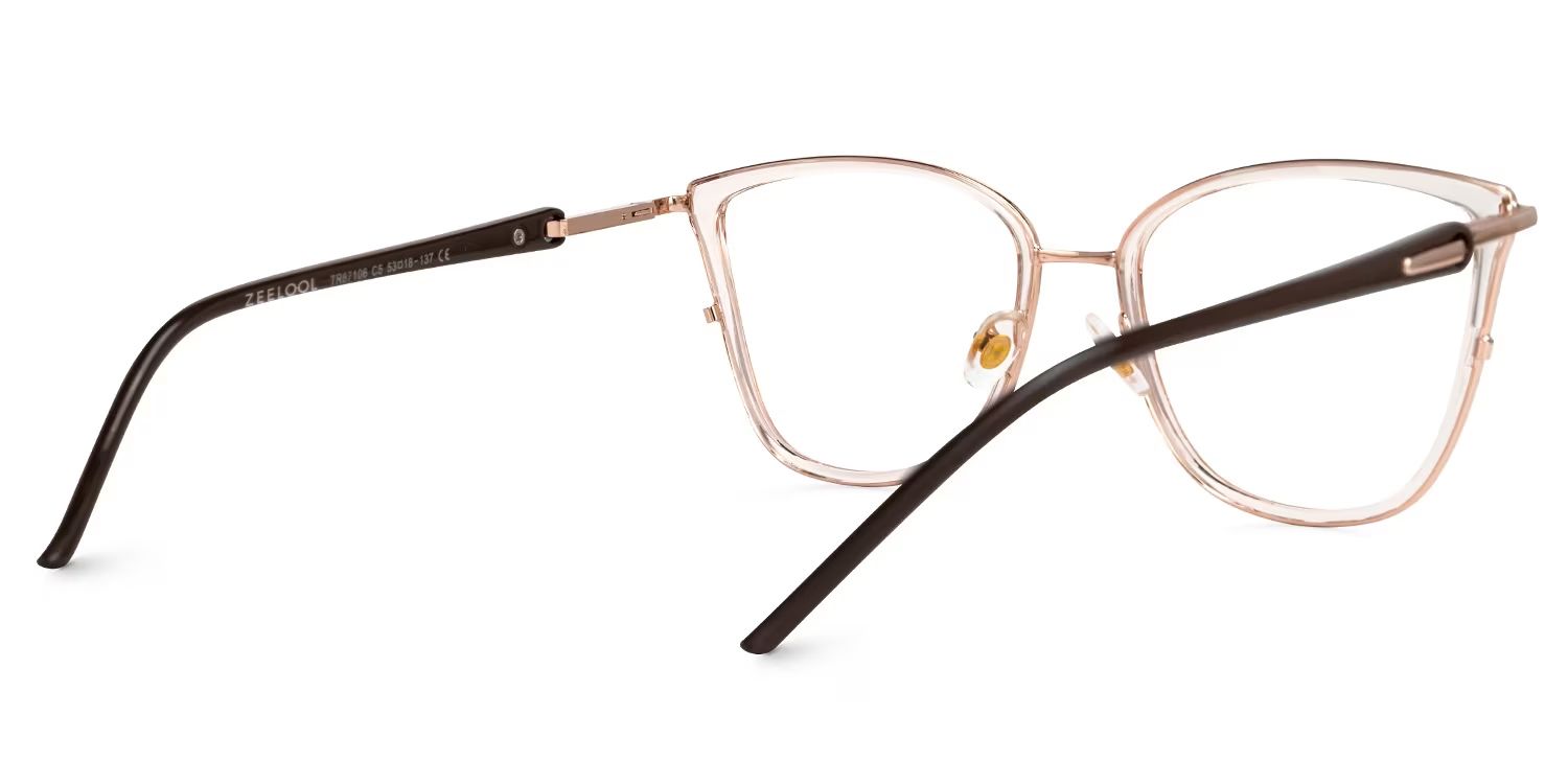 Marisa Cat Eye Beige Frame Glasses Sale for Women | ZEELOOL3