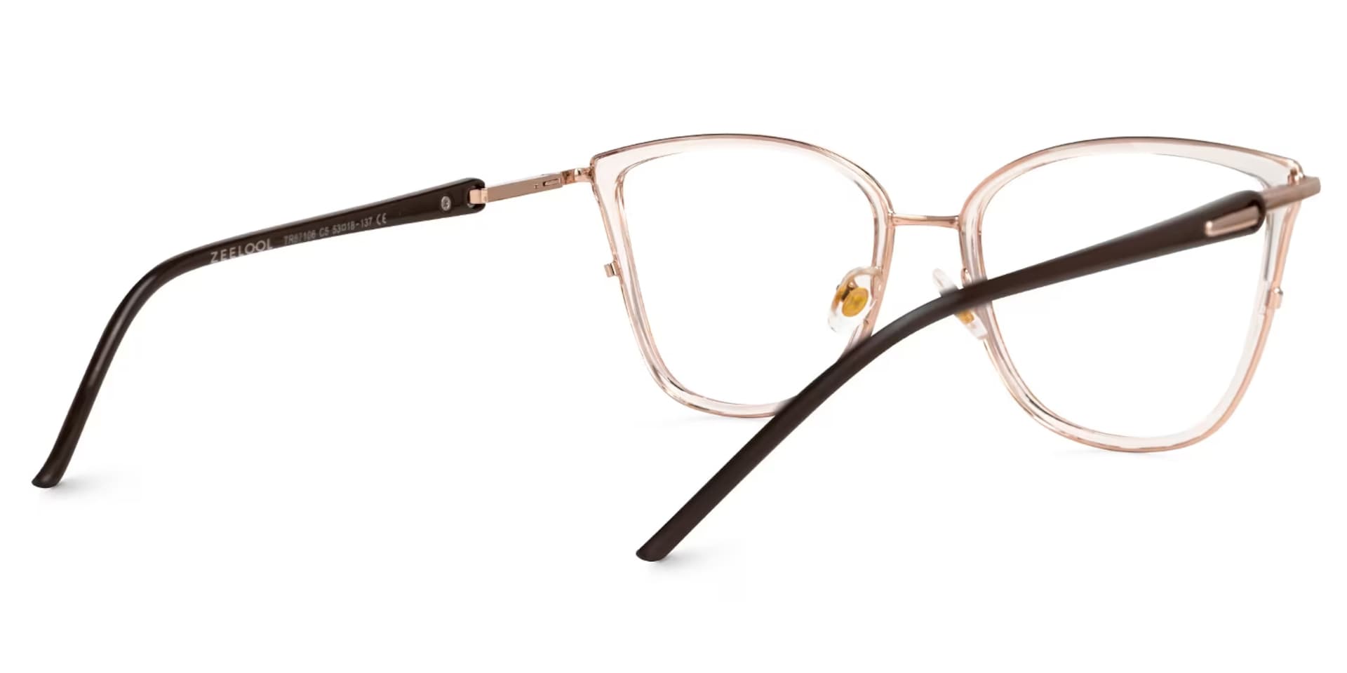 Cateye Marisa Champagne Glasses deals -Zeelool Glasses3