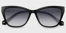 Celeste Black Cat-eye Glasses1
