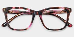 Tyler Pink Tortoise Square Glasses2