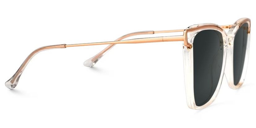 Krystle Square Clear Frame Sunglasses | Zeelool Optical display picture 1