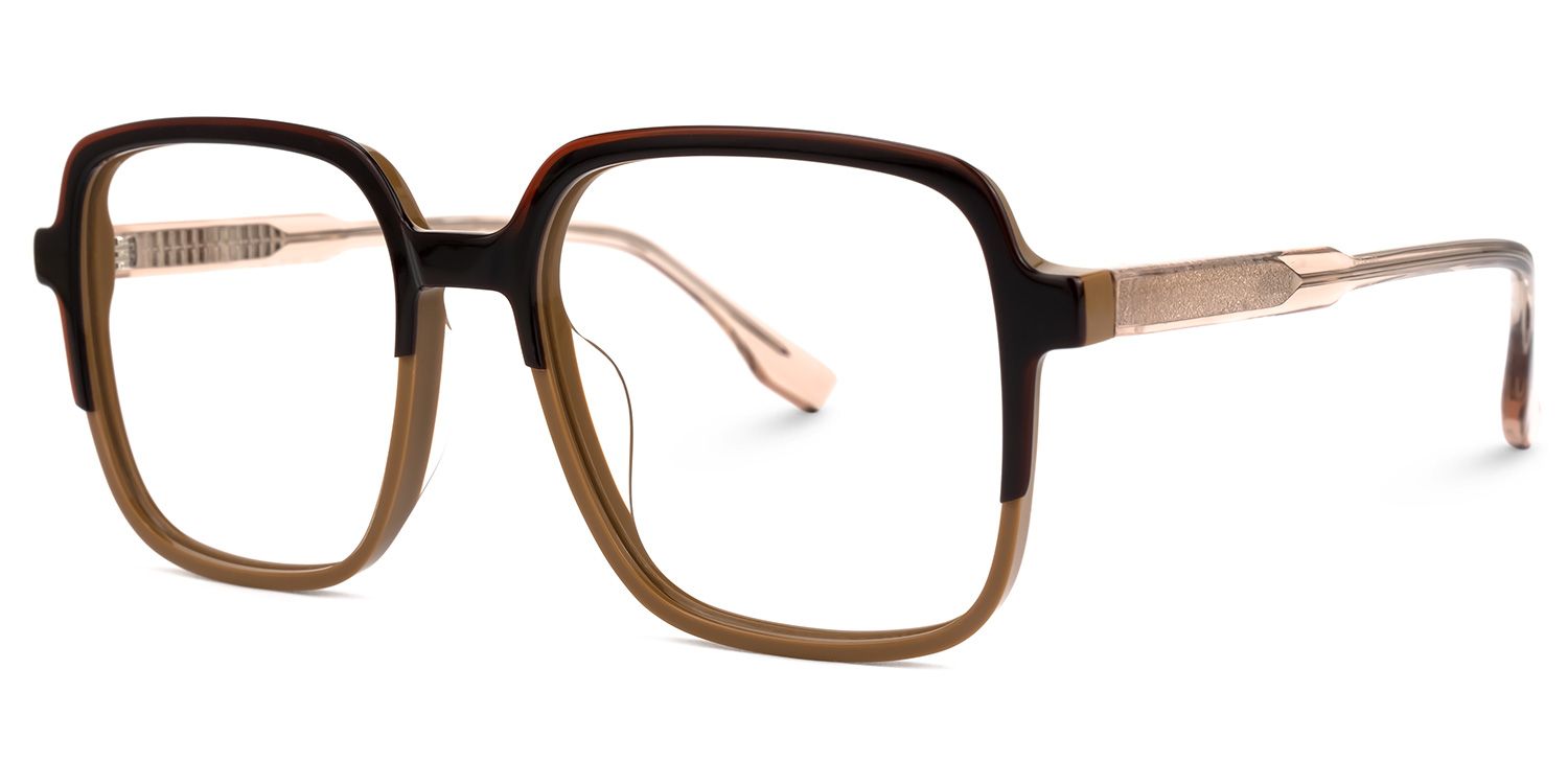 Monty Square Brown Glasses
