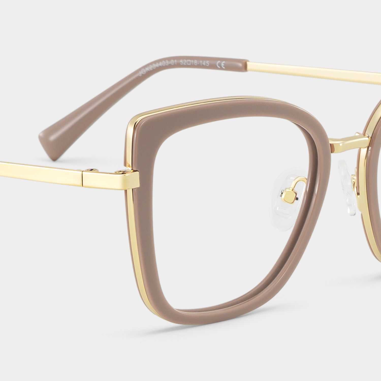 Leila Beige Frame Glasses with Butterfly Frame Online | ZEELOOL