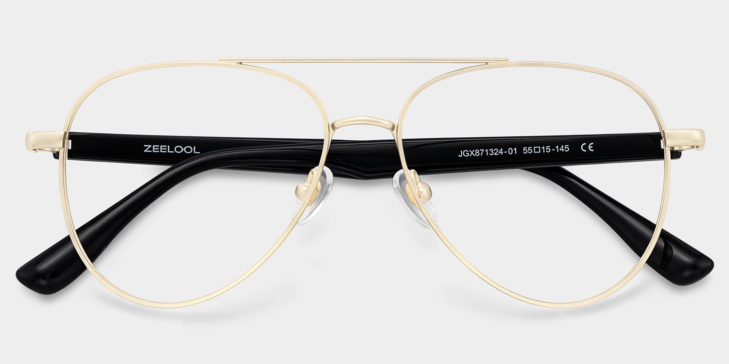 Aspen Gold Aviator Mixed Frame Glasses for Men | ZEELOOL2