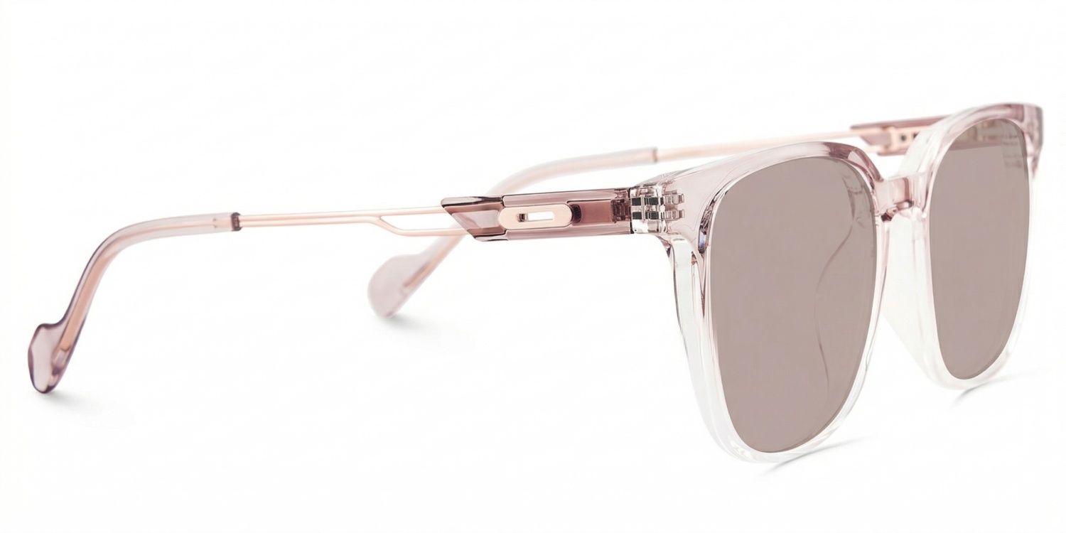 Chloe Pink Square Prescription Glasses | Zeelool3