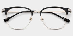 Naranjo Browline Black Glasses2