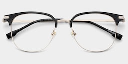 Naranjo Browline Black Glasses2