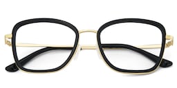 Kussy Square Black Glasses2