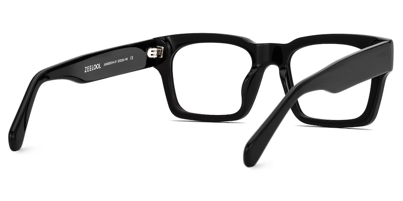 Rectangle Herman Black Frames Designer Glasses