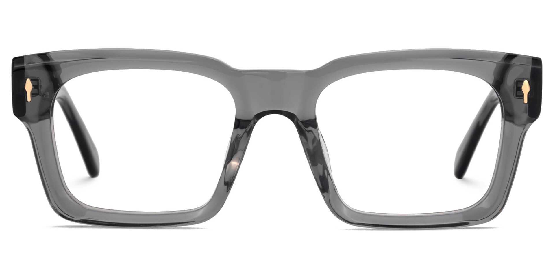 Rectangle Herman Gray Frames Designer Glasses0