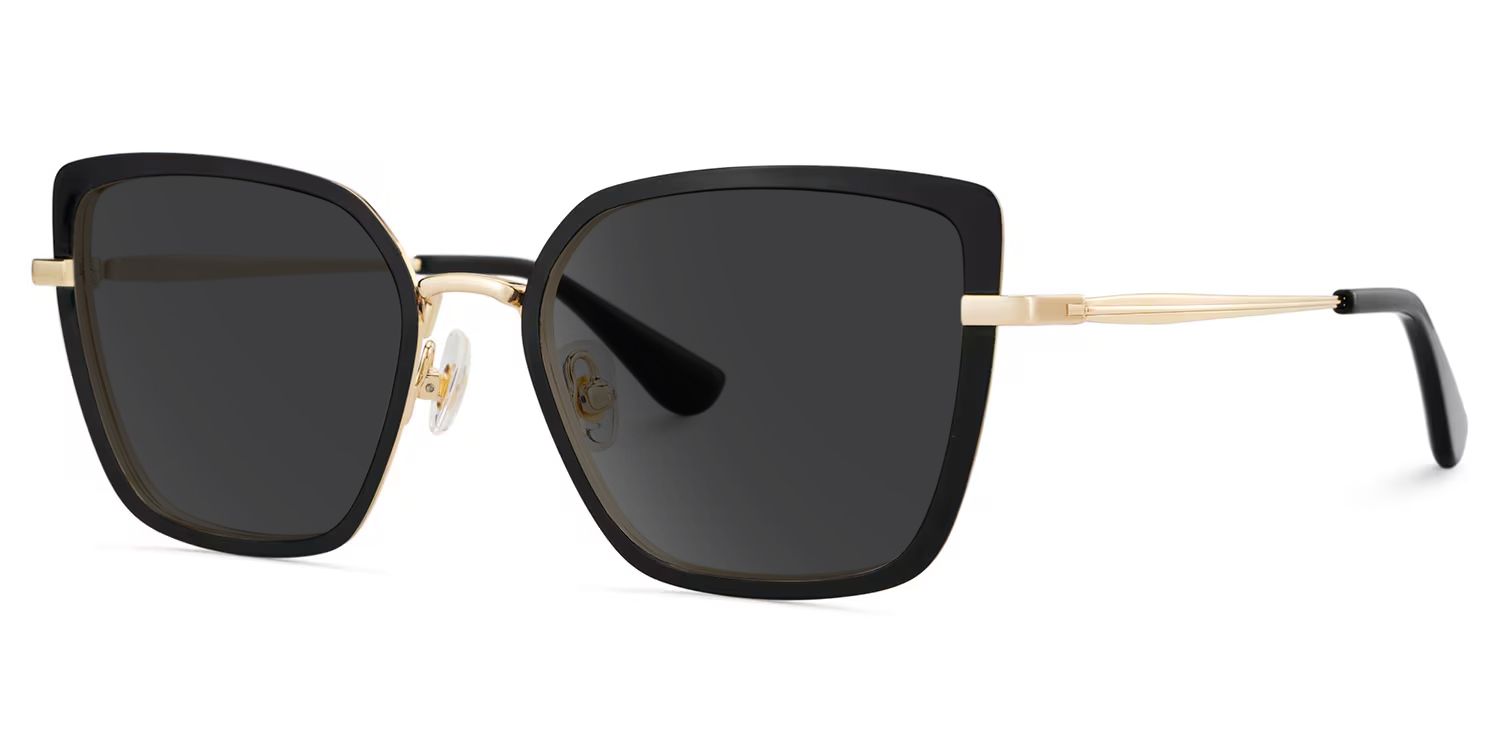 Square Black Eyeglasses- Max Metal Frame Glasses2