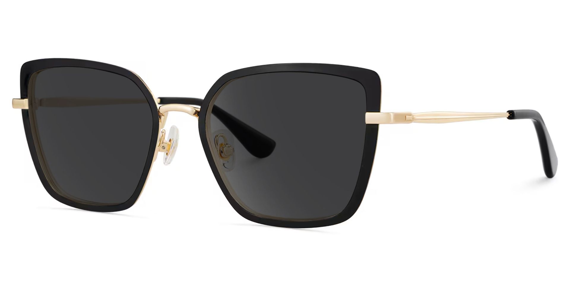 Square Black Eyeglasses- Max Metal Frame Glasses2