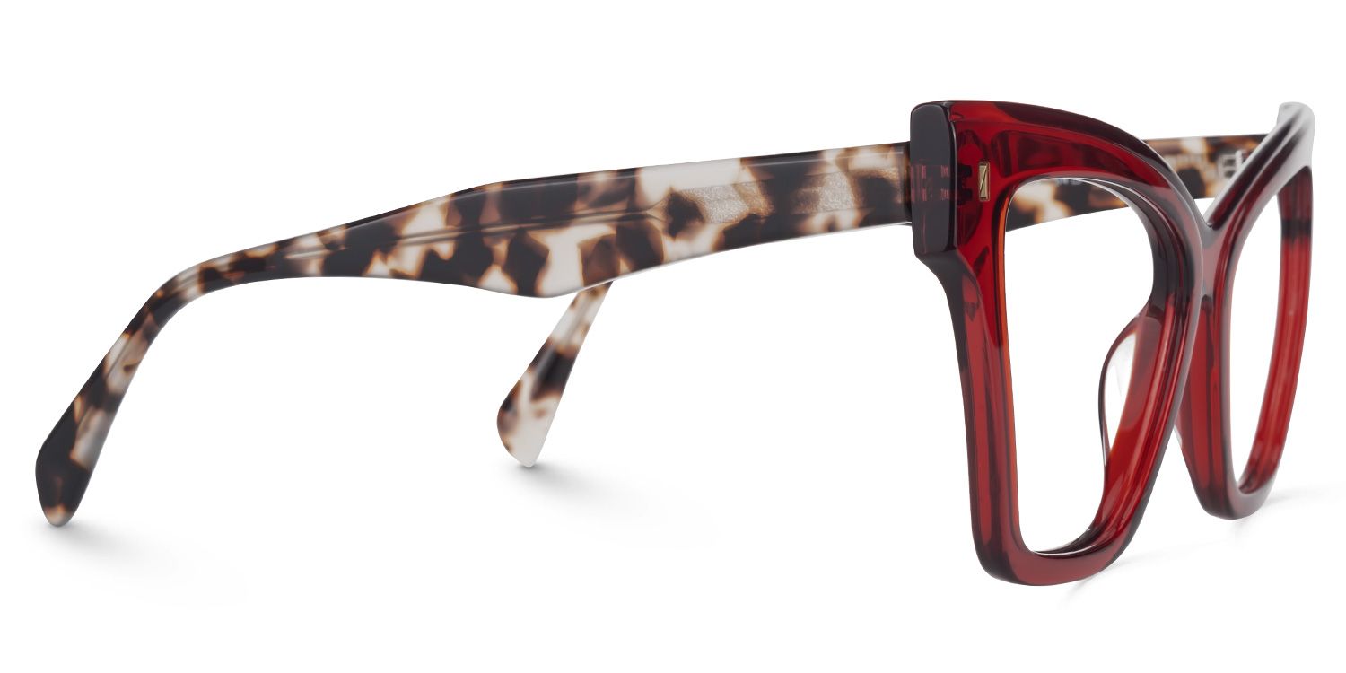 Cateye Levette Red Glasses deals -Zeelool Glasses2