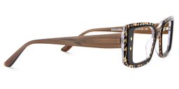 Gleam Rectangle Leopard Glasses4