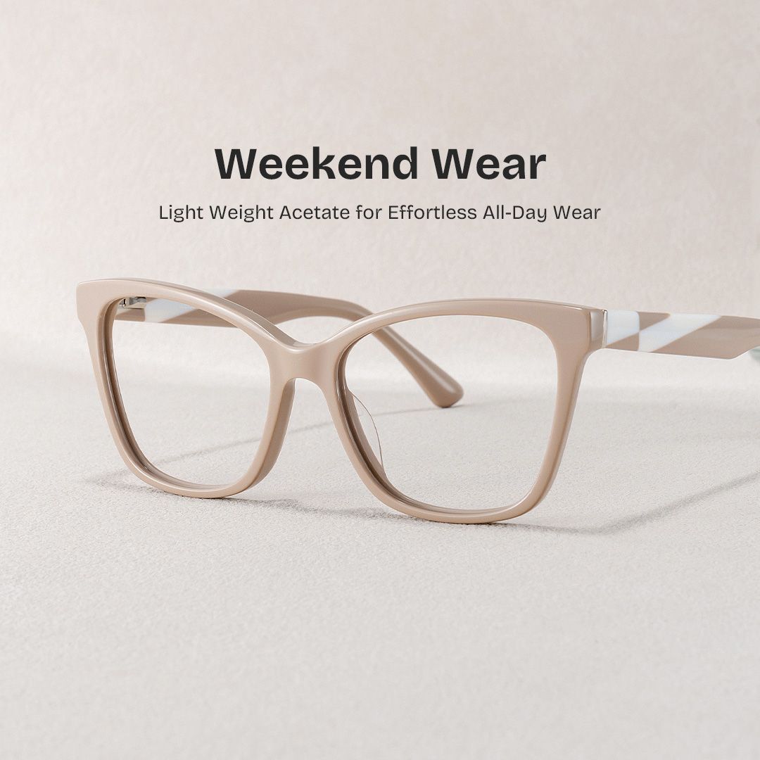 Butterfly Light Pink Eyeglasses- Shinana Acetate Frame Glasses0