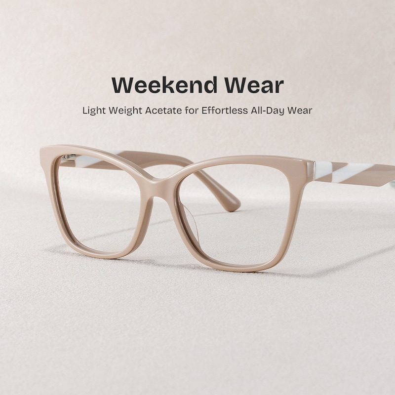 ZEELOOL Shinana Butterfly Light Pink Glasses