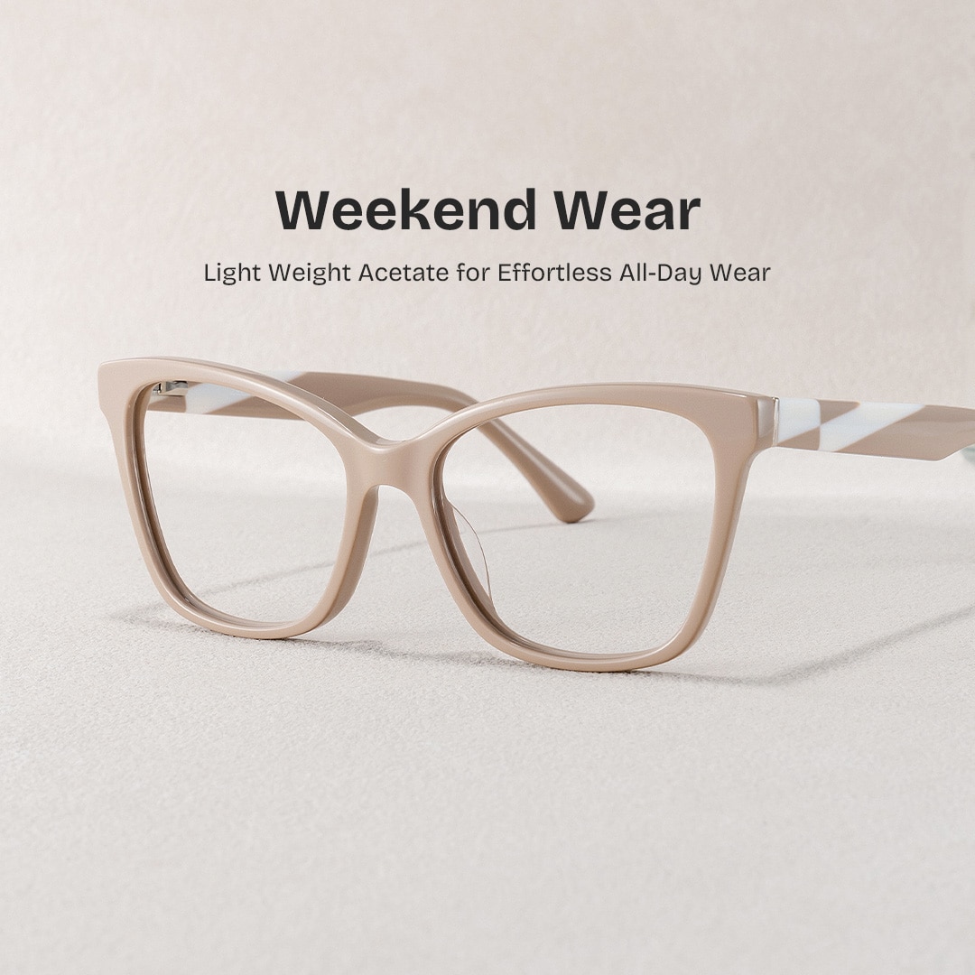 Butterfly Light Pink Eyeglasses- Shinana Acetate Frame Glasses0