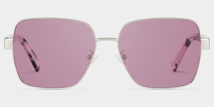 Sahara Square Purple Polarized Sunglasses